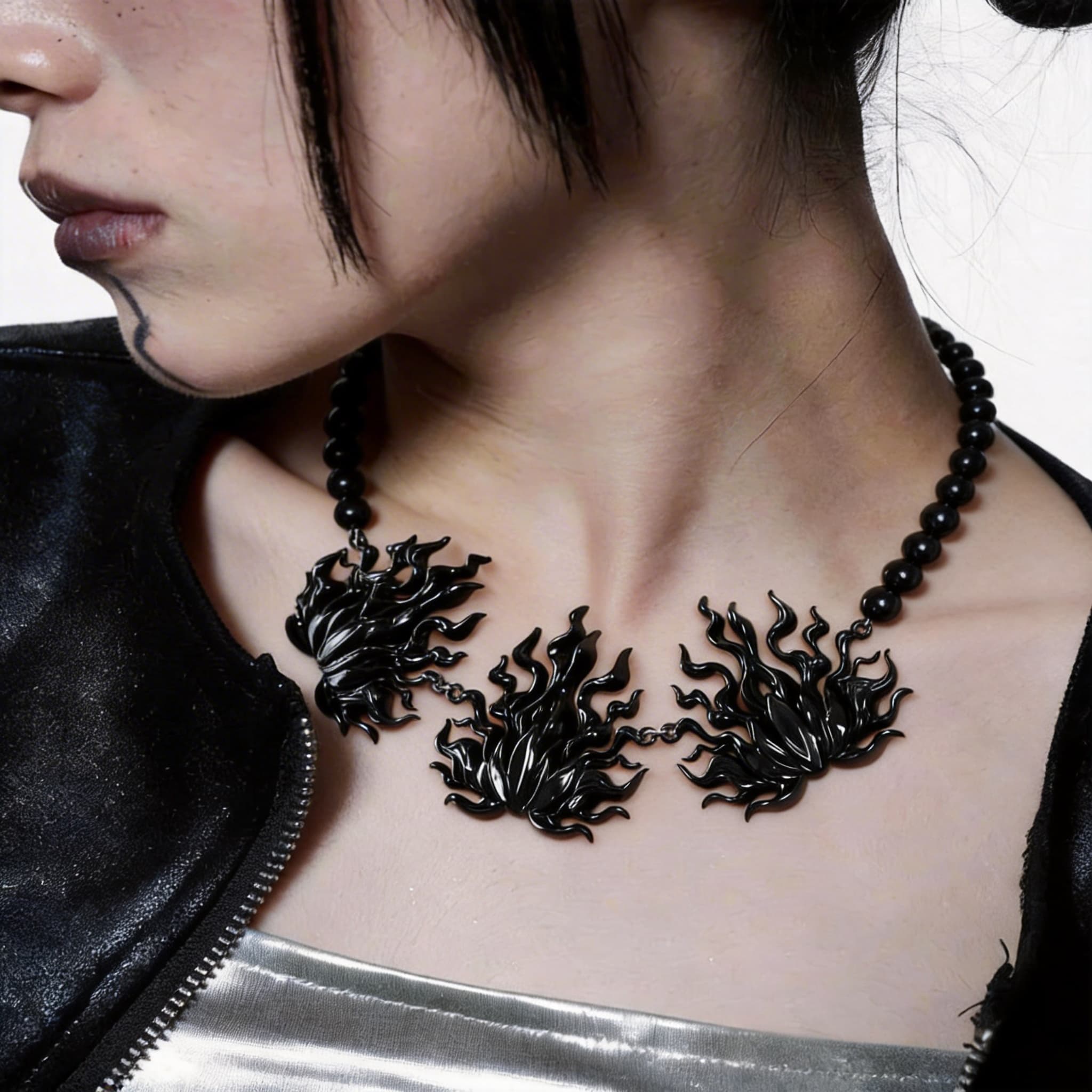Black Flame Jewelry Set
